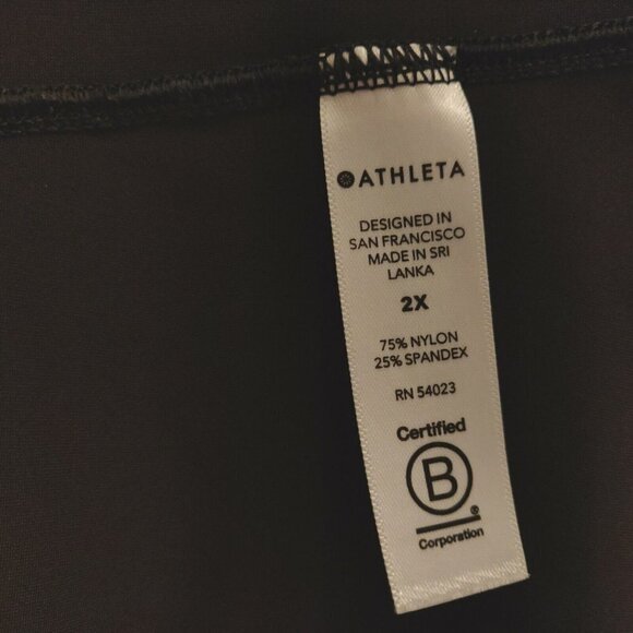 Athleta Ultimate Train Tank Top Size 2X Black Racerback High Neck Lightweight - Picture 6 of 7